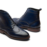 Lewinsky, Wingtip Derby Boot - Navy | Hand-welted Classics Collection