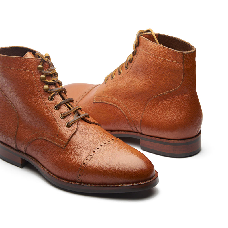 Luchador, Service Boot - Cognac Scotch Grain| Service Boots