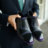 SYDNEY, CAP-TOE ADELAIDE OXFORD - Midnight Mulberry | PATINA COLLECTION