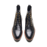 Dixon, Cap-Toe Derby Boot - Black Chromexcel | Hand Welted Service Boots