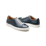 Perez, Lace-up Sneaker - Navy Pullup | Smart Casuals