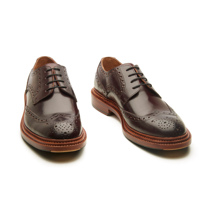 Rudolph-X, Wingtip Derby - Shell Cordovan Color 8 | Cordovan Series