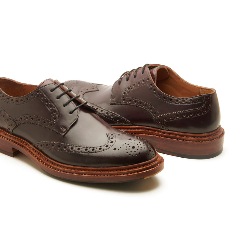 Rudolph-X, Wingtip Derby - Shell Cordovan Color 8 | Cordovan Series