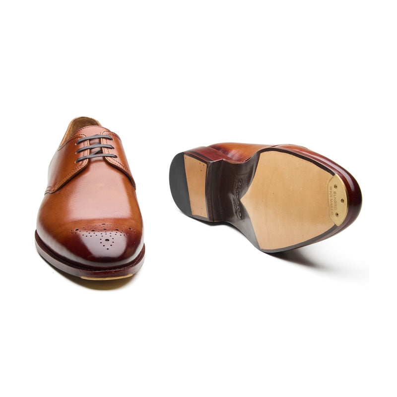 Mario, Medallion Derby - Cognac | Hand Welted | Classics Collection