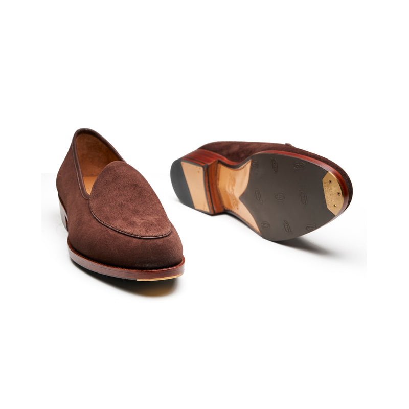 Jules, Belgian Loafer - French Brown Calf Suede | Summer Classis