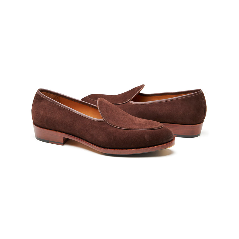 Jules, Belgian Loafer - French Brown Calf Suede | Summer Classis