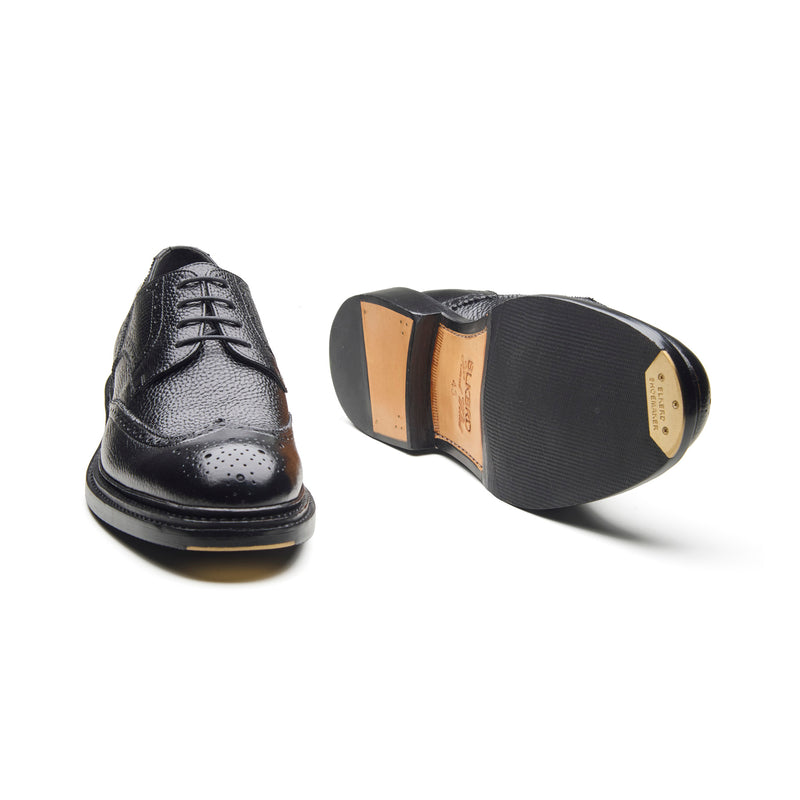 Rudolph-X, Wingtip Derby - Black Milled Grain | New Age