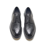 Rudolph-X, Wingtip Derby - Black Milled Grain | New Age