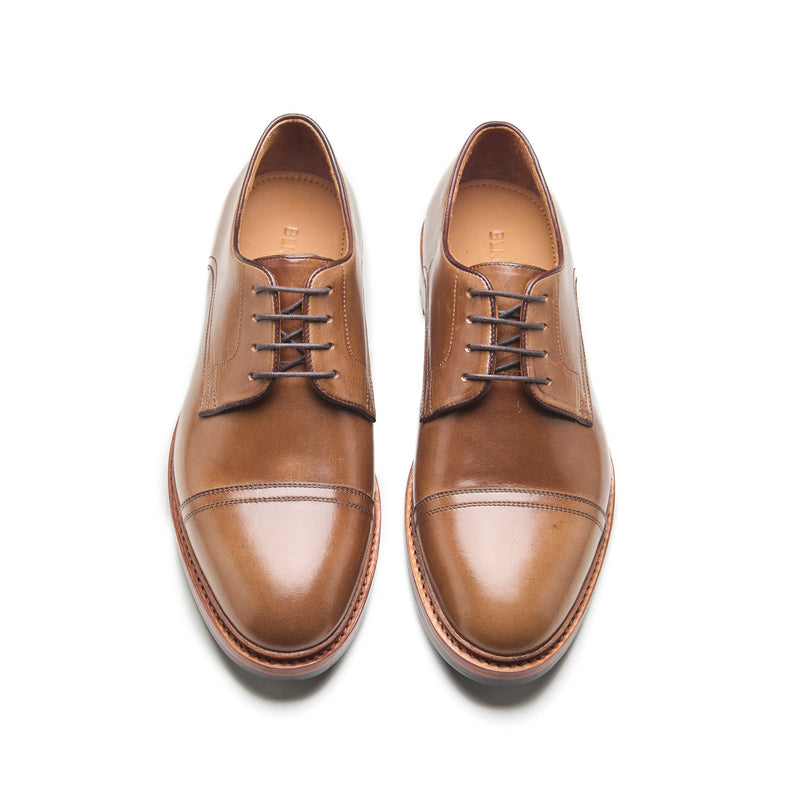 Junior, Cap-Toe Derby Shoe - Natural Chromexcel | Hand Welted New Age