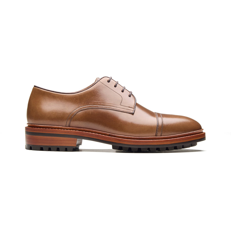 Junior, Cap-Toe Derby Shoe - Natural Chromexcel | Hand Welted New Age