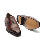 Bemer-X, Quarter Brogue Oxford - Horween Hatch-grain | Hand Welted Contemporary Classics