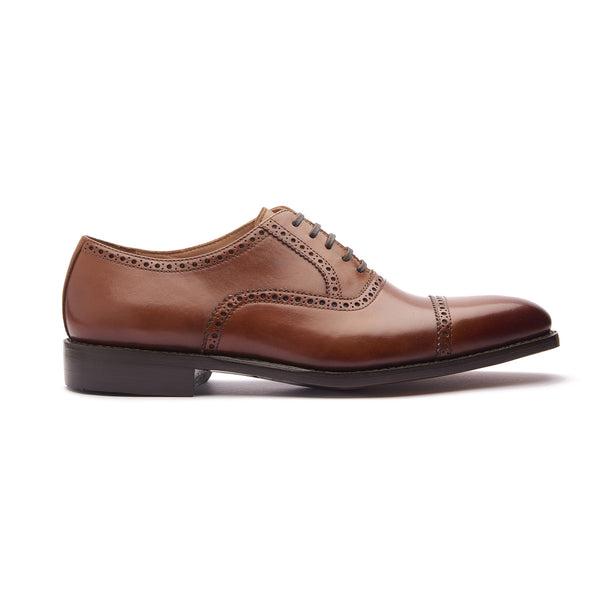 Bemer, Quarter Brogue Oxford - Cognac | Hand Welted Classics Collection