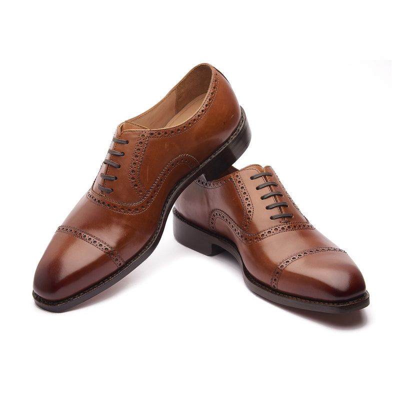 Bemer, Quarter Brogue Oxford - Cognac | Hand Welted Classics Collection