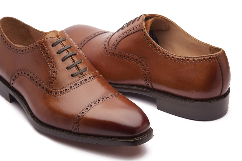Bemer, Quarter Brogue Oxford - Cognac | Hand Welted Classics Collection