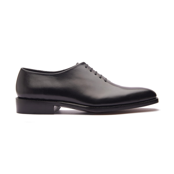 Constance-Z, True Seamless Whole-Cut Oxford, Hand Welted - Aniline Calf Noir