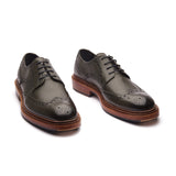 Rudolph-X, Wingtip Derby - Green Milled Grain | New Age