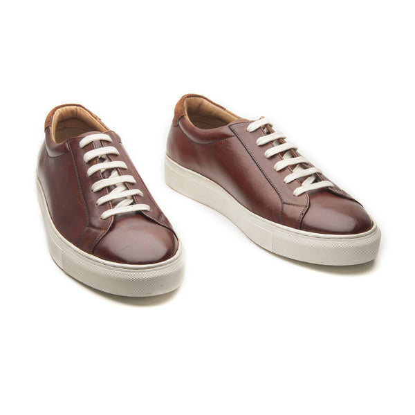 Prydz, Lace-up Sneaker - Cognac | Smart Casuals