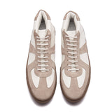 Martin, German Army Trainer - White & Beige Suede | Smart Casuals