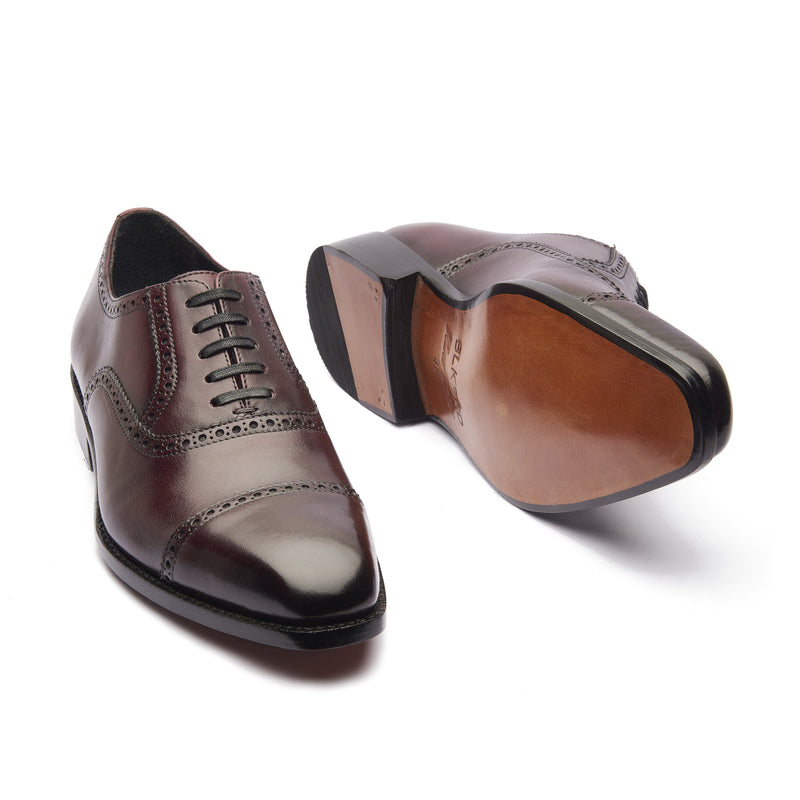 Bemer, Quarter Brogue Oxford - Burgundy | Hand Welted Classics Collection