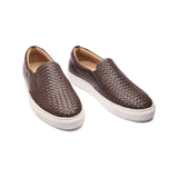 Paolo, Slip-on Sneaker - Brown Woven | TGIF - BLKBRD SHOEMAKER