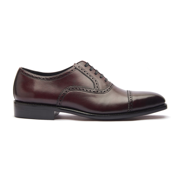 Bemer, Quarter Brogue Oxford - Burgundy | Hand Welted Classics Collection