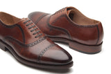 Nouveau, Quarter Brogue - Smoky Whiskey | Hand Welted | Patina Collection