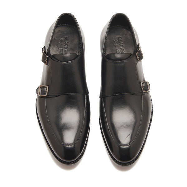 Luigi, Double Monk Strap - Black | The Classics - BLKBRD SHOEMAKER