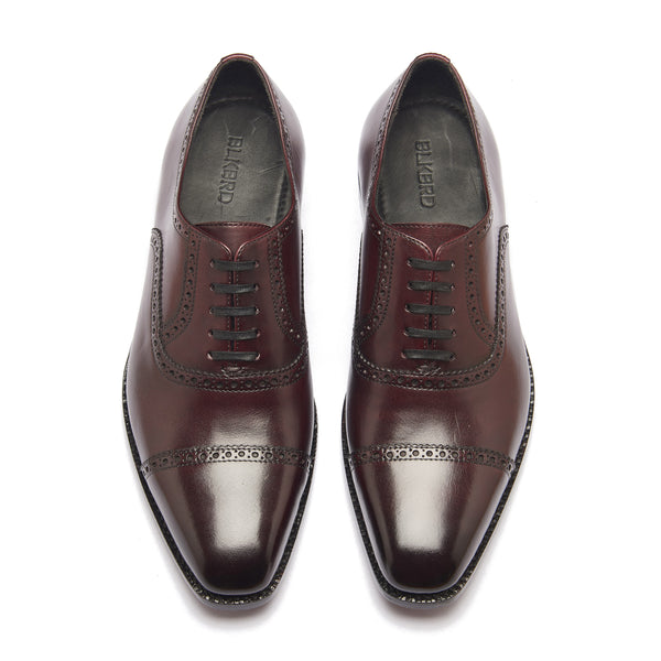 Bemer, Quarter Brogue Oxford - Burgundy | Hand Welted | Classics Collection