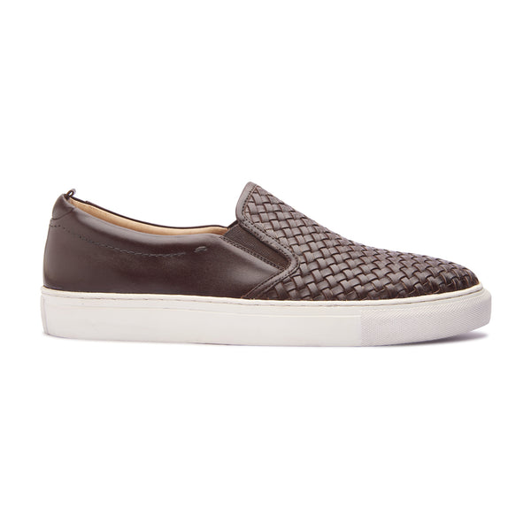 Paolo, Slip-on Sneaker - Brown Woven | TGIF - BLKBRD SHOEMAKER