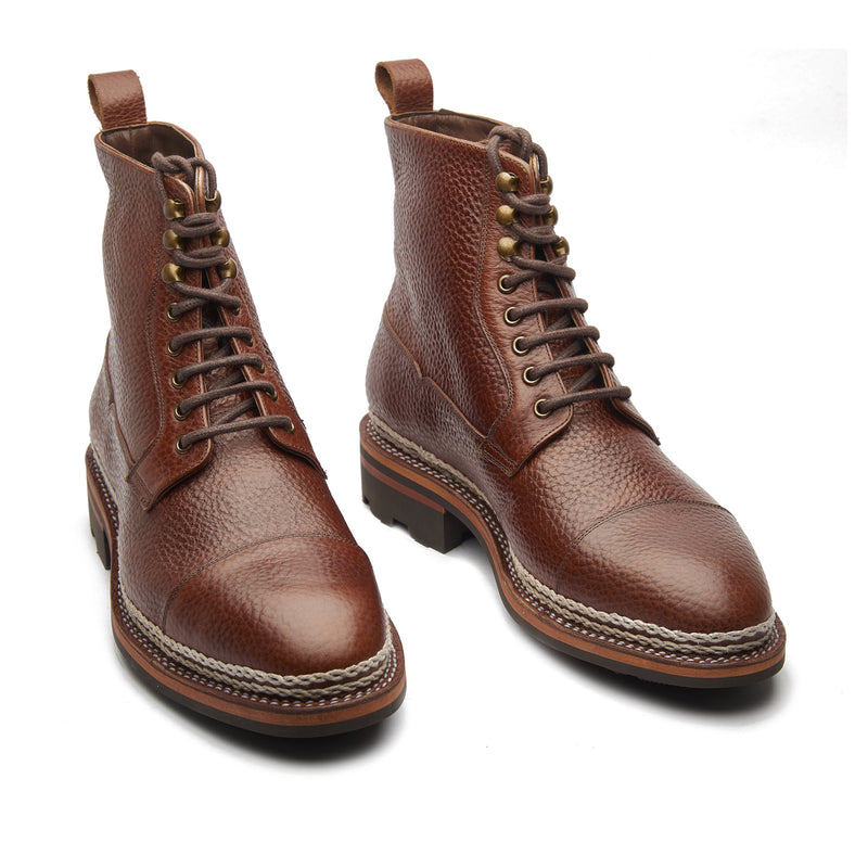 Bulltron, Derby Boot - Chestnut Tan | Norwegian Construction | Stout Boots