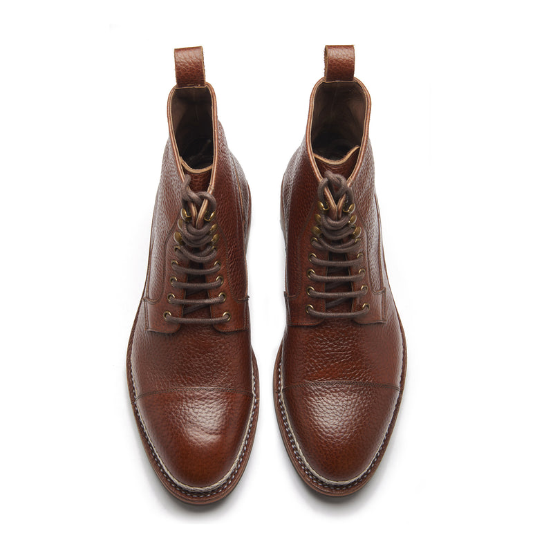 Bulltron, Derby Boot - Chestnut Tan | Norwegian Construction | Stout Boots