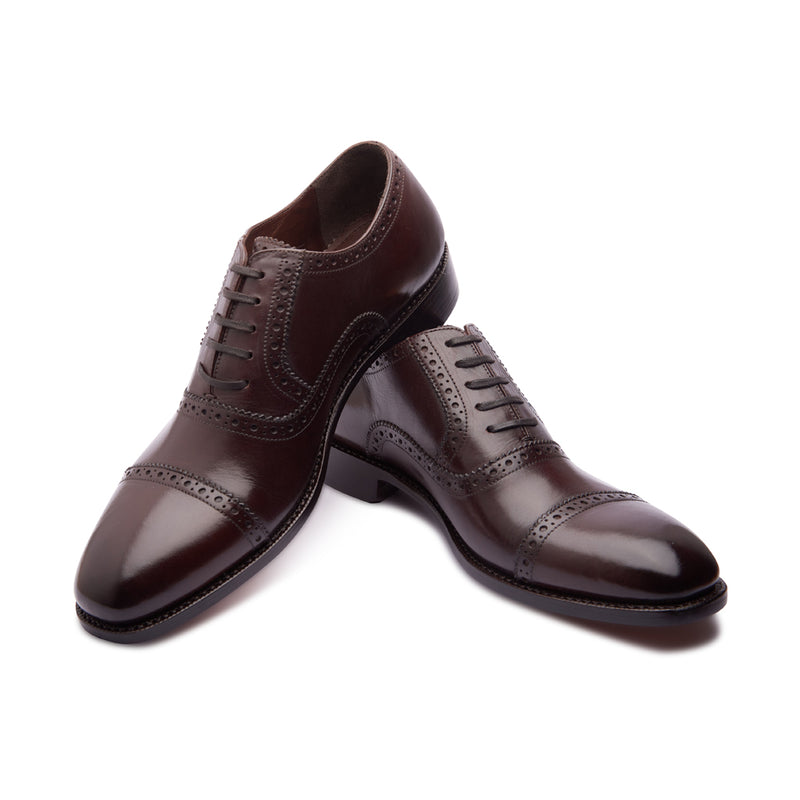 Piero, Cap-toe Oxford - Brown | The Classics - BLKBRD SHOEMAKER