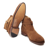 Umaid, Jodhpuri Boot - Tan Suede | Hand Welted | Smart Casuals