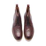 Montero, Wingtip Derby Boot - Bordeaux | Made To Order - BLKBRD SHOEMAKER