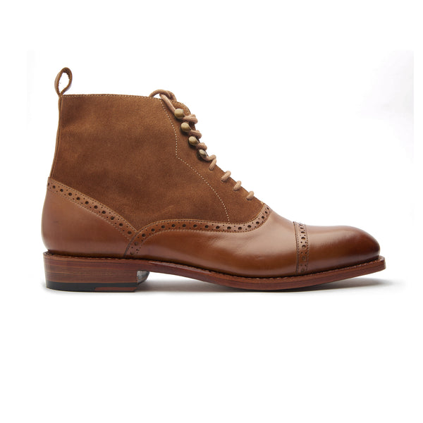 Vittorio, Captoe Oxford Boot - Tan | Hand Welted | Classics Collection