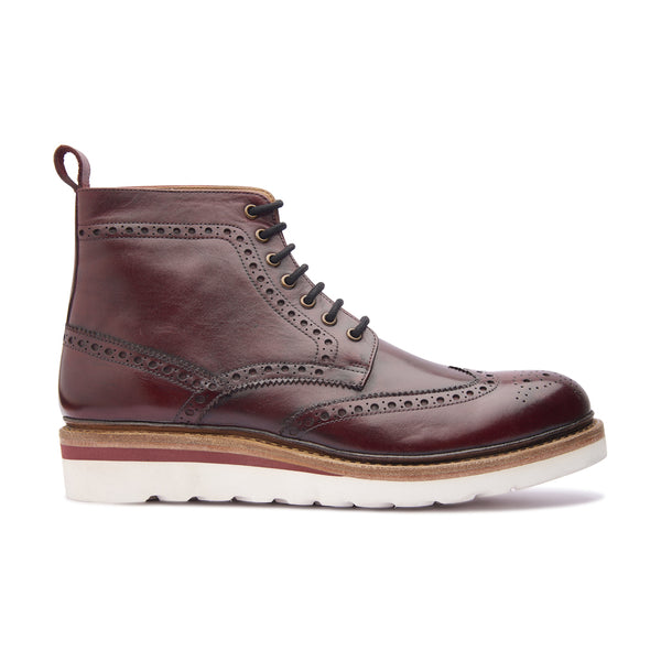 Montero, Wingtip Derby Boot - Bordeaux | Made To Order - BLKBRD SHOEMAKER