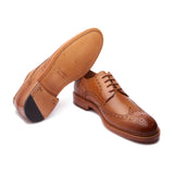 Rudolph, Wingtip Derby - Natural Tan | The Classics - BLKBRD SHOEMAKER