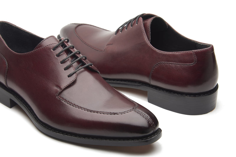 Ingrid, Split Toe Blucher Derby - Bordeaux | Hand Welted Classics Collection