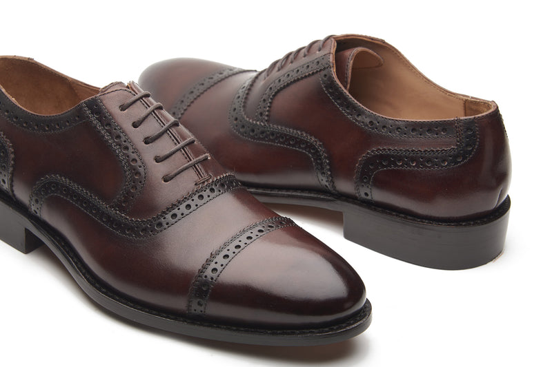 Marcus, Quarter Brogue - Brown | Hand Welted | Patina Collection