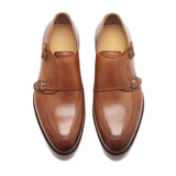 Luigi, Double Monk Strap - Chestnut | The Classics - BLKBRD SHOEMAKER