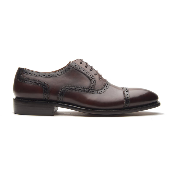 Marcus, Quarter Brogue - Brown | Hand Welted | Patina Collection