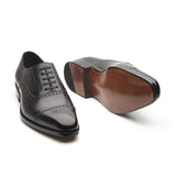 Bemer, Quarter Brogue Oxford - Black | Hand Welted Classics Collection