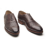 Schulz, Woven Leather Oxford - Brown | Hand Welted | Classics Collection