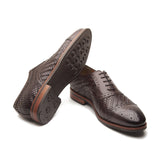 Schulz, Woven Leather Oxford - Brown | Hand Welted | Classics Collection