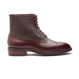 Fulbert-X, Cap-Toe Boot - Chestnut & Elephant Print Brown | Stitchdown Construction | Contemporary Classics