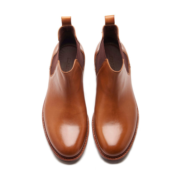 Harley, Chelsea Boot - Natural Tan | Hand Welted Stout Boots