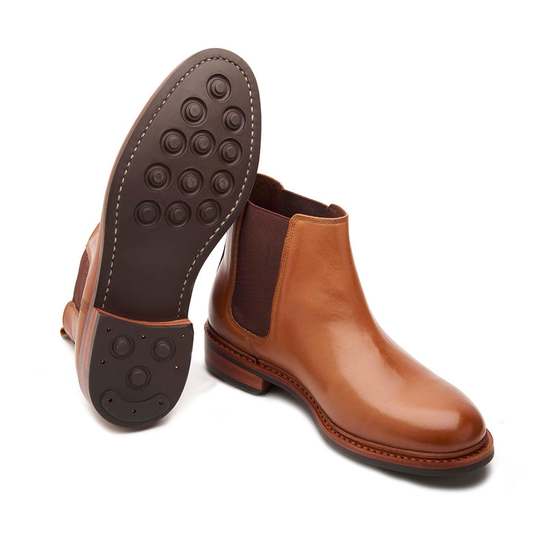 Harley, Chelsea Boot - Natural Tan | Hand Welted Stout Boots