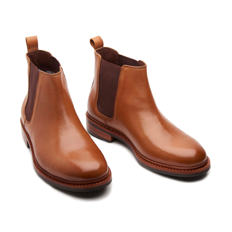 Harley, Chelsea Boot - Natural Tan | Hand Welted Stout Boots