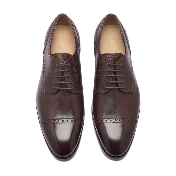 Stefano, Captoe Derby - Brown | The Classics - BLKBRD SHOEMAKER