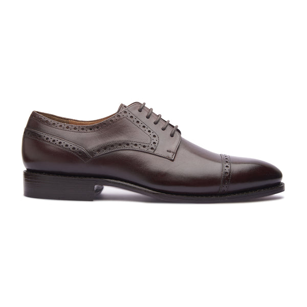 Stefano, Captoe Derby - Brown | The Classics - BLKBRD SHOEMAKER